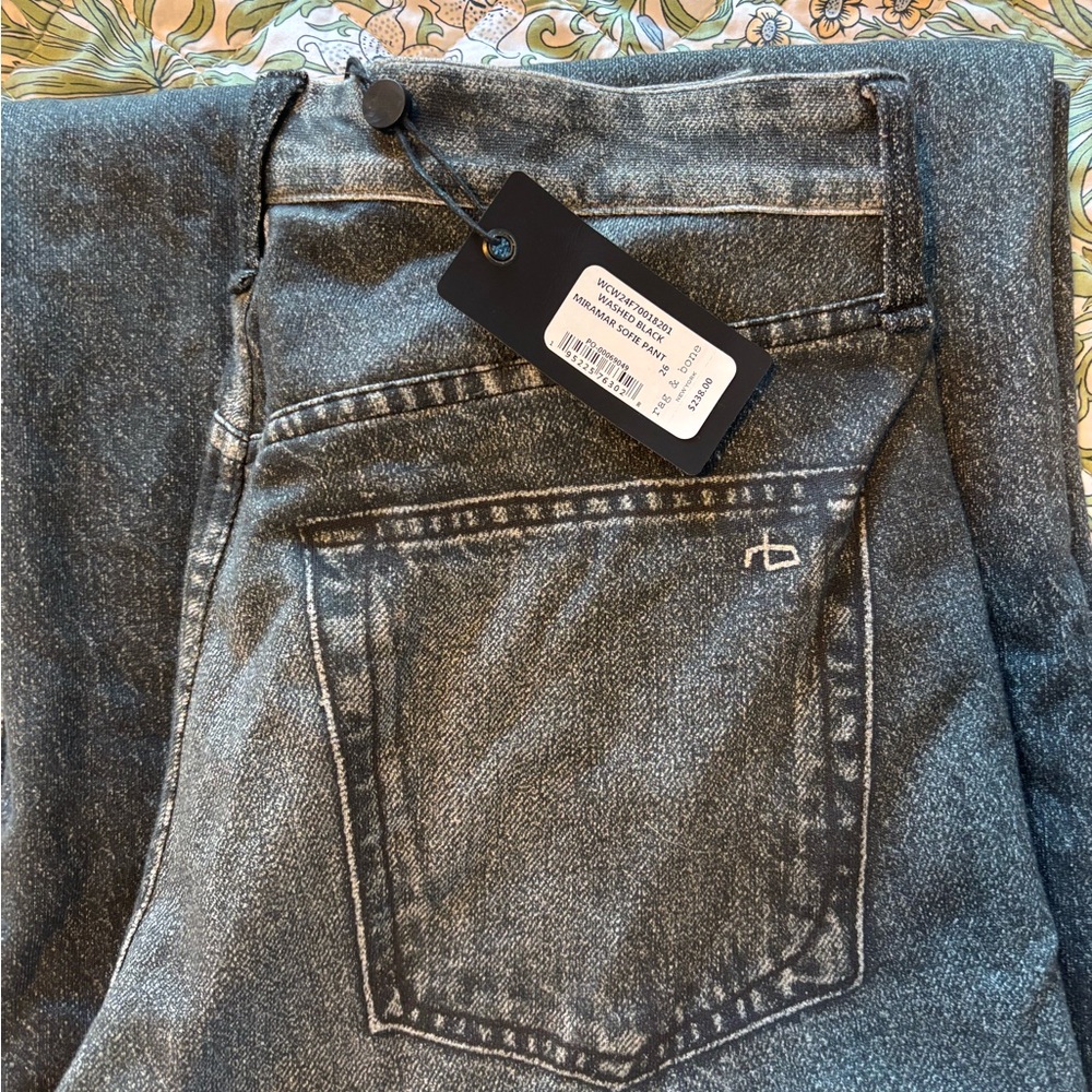 Rag & Bone High-Rise Denim Jeans